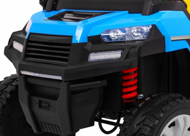 Bauernhofauto für 2 Kinder Blau + 4x4 + Fernsteuerung + Kipper + LED Audio
