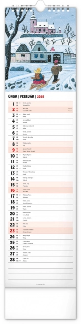 Notique Wandkalender Josef Lada 2025
