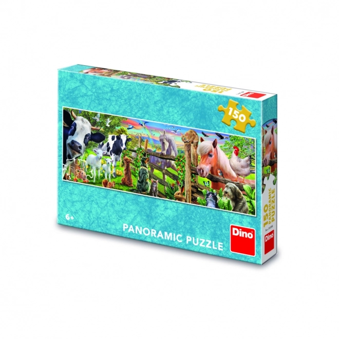 Dino Panorama Puzzle Bauernhof 150 Teile