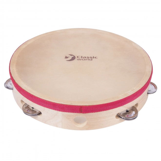 Tamburin Holz Kinderinstrument 25 cm von Classic World