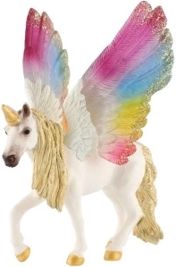 Auffällige regenbogenfarbene Flügel