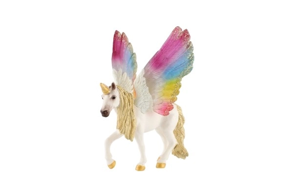 Einhorn mit Regenbogenflügeln