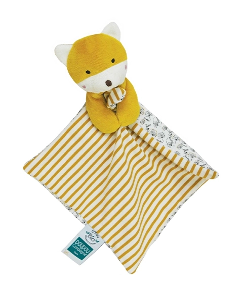 Doudou Geschenkset - Fuchs mit Bio-Baumwolldecke