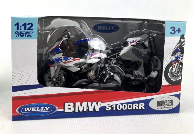 Motorradmodell BMW S1000RR 1:12 Weiß