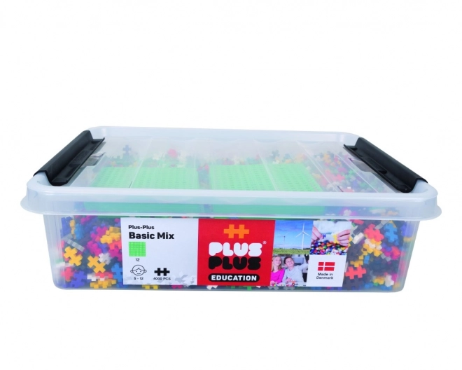 Plus-Plus Baukasten Basic 4000 Teile mit 12 Platten