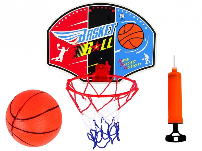 Basketball Set mit Faltbarem Basketballkorb