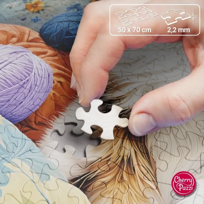 Cherry Pazzi Puzzle Katze im Garn