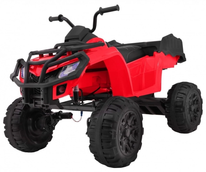 XL-ATV 4x4 Quad 2,4GHz auf Batterie für Kinder Rot + Fernbedienung + 4x4 Antrieb + Gepäckträger + kostenloser Start + EVA + LED Audio