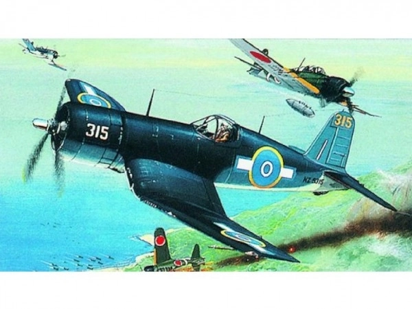 Realistisches Modellflugzeug F4U-1 Corsair