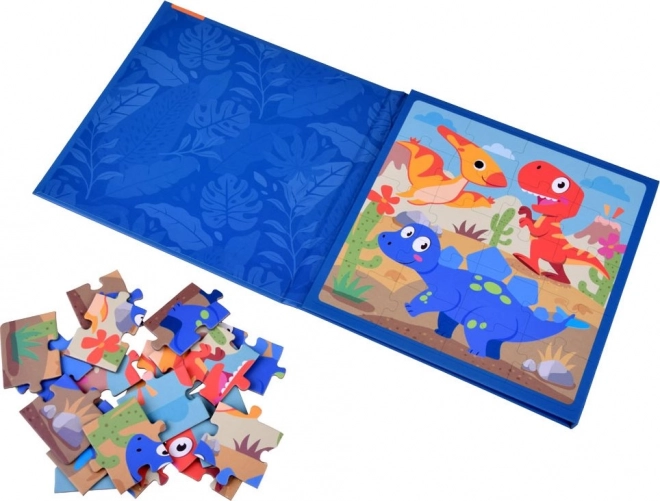 Magnetische Puzzle Dinozaur Buch