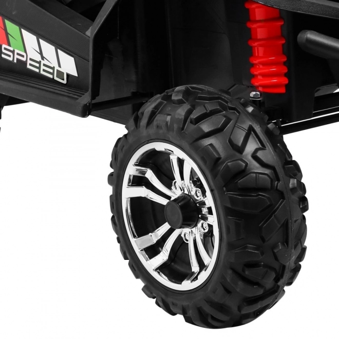 Kinder-Geländebuggy Grand Lift rosa + Allradantrieb + Fernbedienung + Gepäckträger + Radio MP3 + LED Leuchte