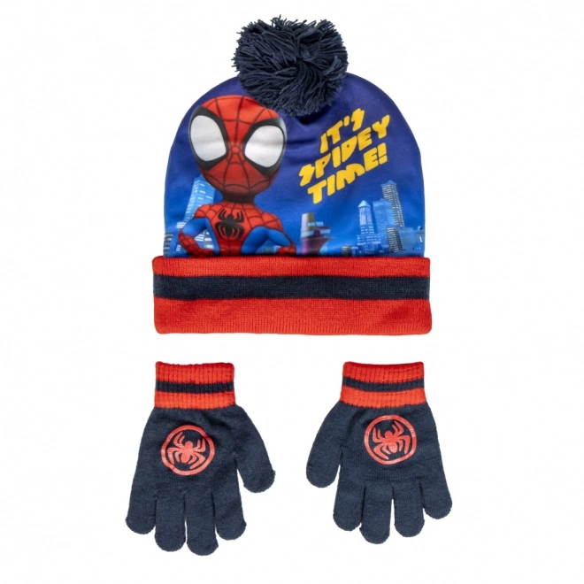 Spidey Winterset Mütze und Handschuhe