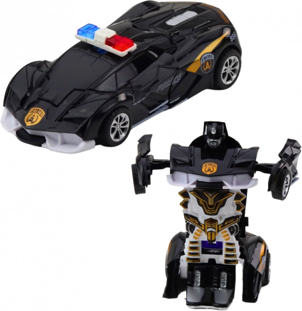 Auto Roboter 2v1 Sportliches Polizeiauto