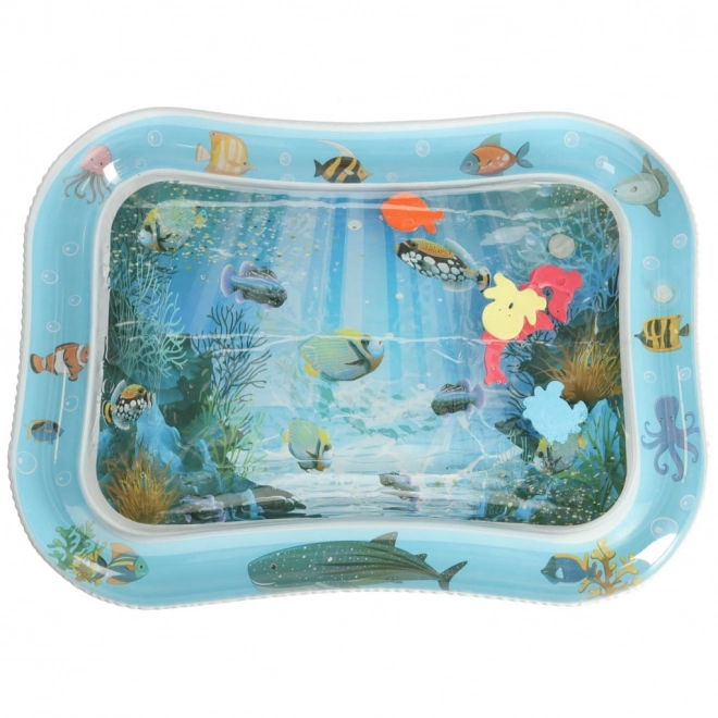 Sensorische Wasserspielmatte für Babys mit Fischen XXL 62x45 cm