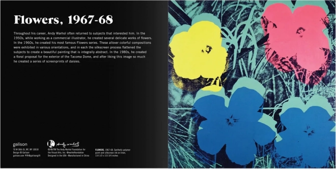 Galison Posuv-Puzzle – Andy Warhol: Blumen