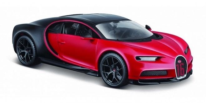 Bugatti Chiron Sport Modellauto Schwarz-Rot