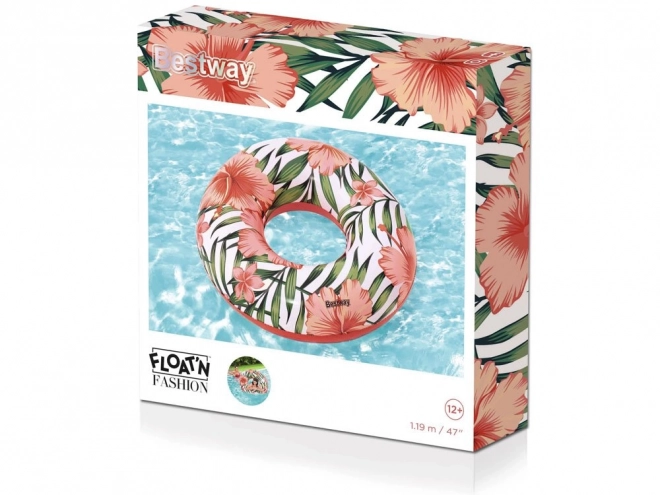 Doppelseitiger Schwimmring Bestway Tropical Palms – Rosa