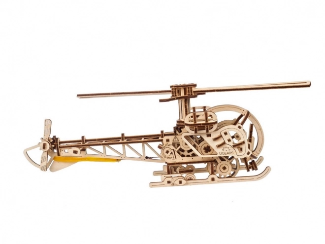 Ugears 3D Holzmechanisches Puzzle Mini Hubschrauber