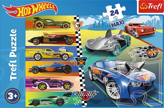 Maxi Puzzle 24 Teile Schnelle Autos Hot Wheels