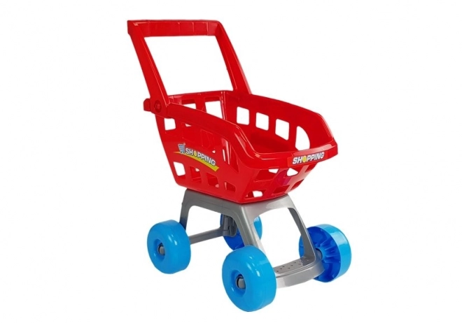 Spielzeug Supermarkt mit Einkaufswagen und Kassenscanner