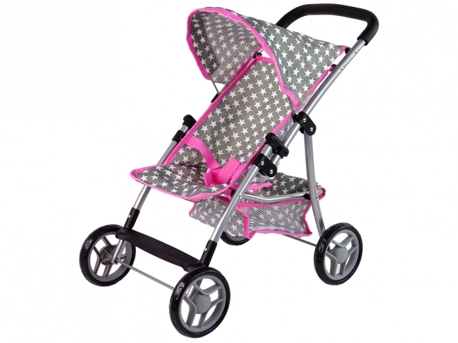 Puppenwagen Buggy Rosa Mit Sternen