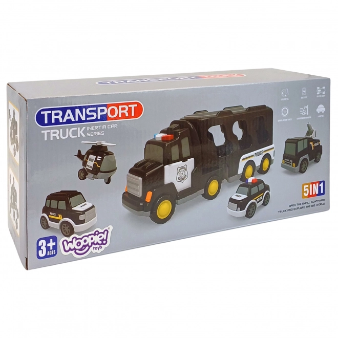 Woopie policia abschleppwagen set