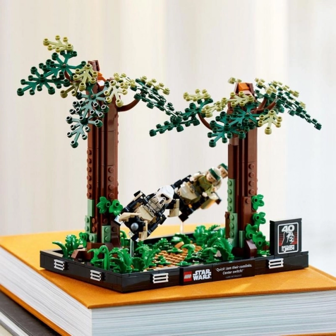 Lego Star Wars Diorama: Verfolgungsjagd auf Endor