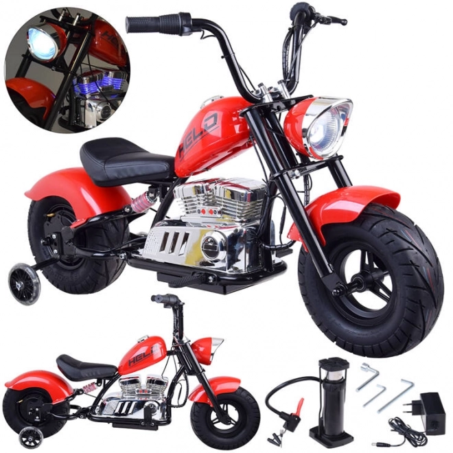 Elektrischer Chopper Motorrad für Kinder – Rot