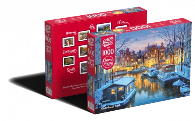 Amsterdam Nacht Puzzle - 1000 Teile