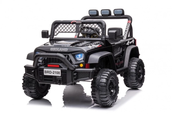 Elektrisches Kinderauto Jeep Geoland Schwarz 24V 4x4