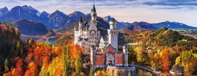 Panorama Puzzle 1000 Teile - Schloss Neuschwanstein