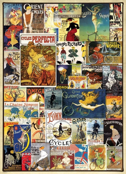Eurographics Puzzle Vintage Fahrradplakate 1000 Teile