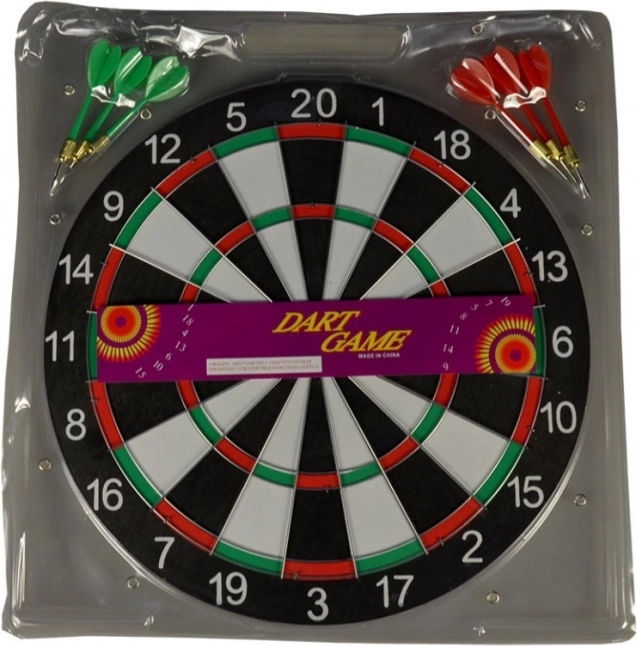 Dartscheibe mit Pfeilen 36 cm für Kinder