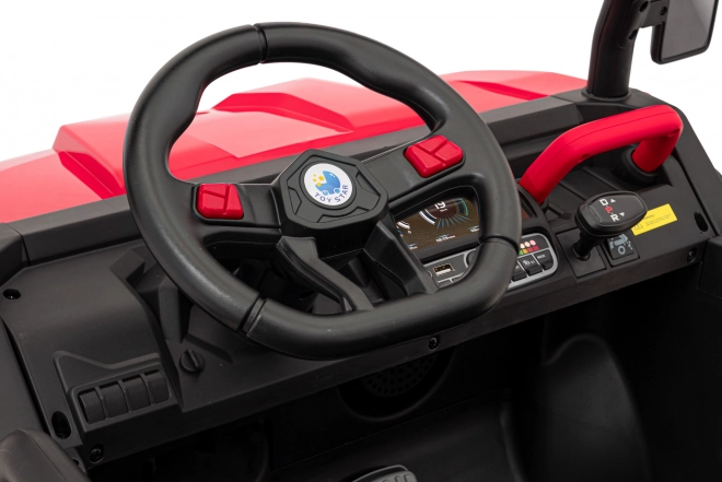 Auto Pick-Up Speed 900 pro Kinder rot + Antrieb 4x4 + bewegliche Pumpe + Gepäckraum + Fernbedienung + Schaufel + LED Audio