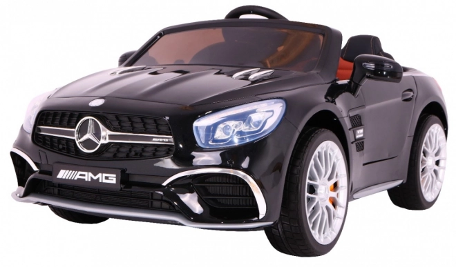 Mercedes AMG SL65 für Kinder schwarz + Fernbedienung + Gepäckträger + Sitzverstellung + MP3 LED + Sanfter Start