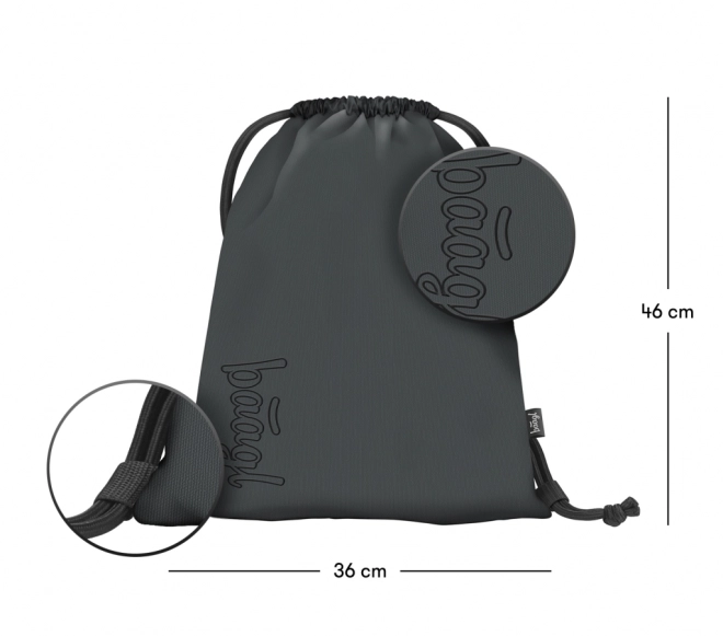 Baagl 3er Set Skate Darkness: Rucksack, Federmäppchen, Beutel