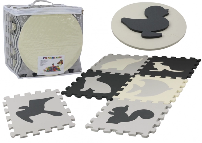 Kontrastierende Schaumstoff-Puzzlematte für Kinder, 28-teilig