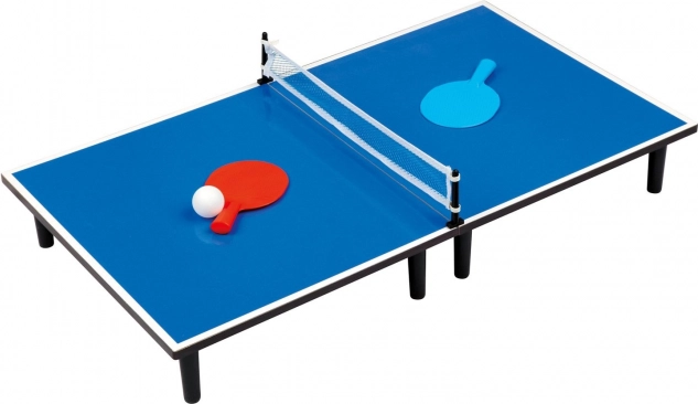 Blauer Tischtennistisch
