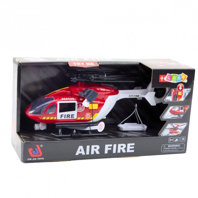 Hubschrauber Feuerwehr mit Licht und Ton