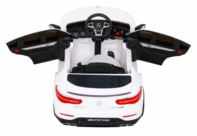 Mercedes Benz GLC63S für Kinder weiß + Fernsteuerung + 4x4 Antrieb + MP3 LED + EVA + sanfter Start