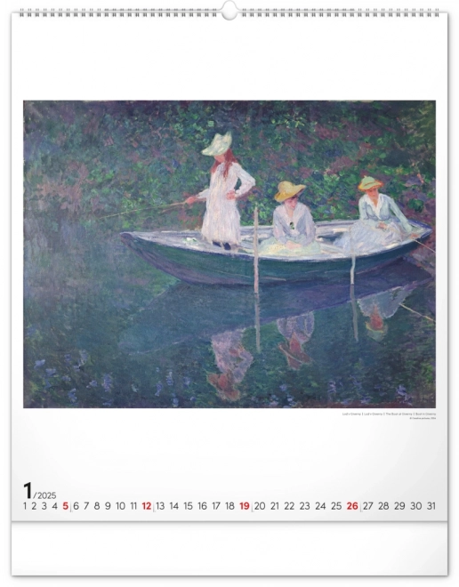 Wandkalender Claude Monet 2025