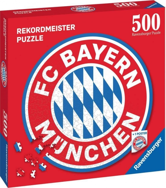 Kreisförmiges Puzzle FC Bayern Logo