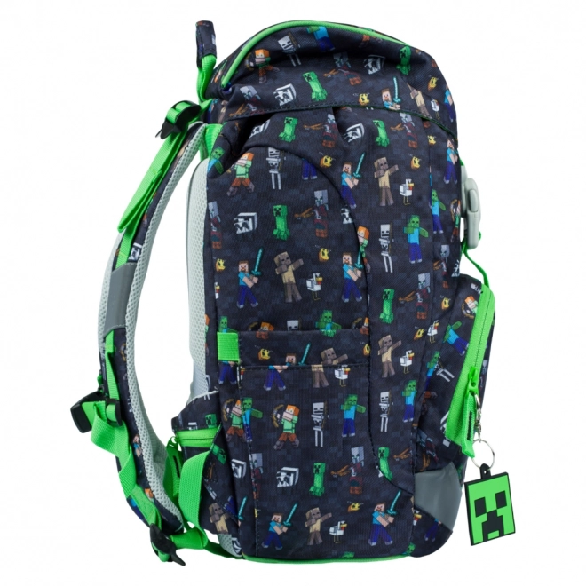 Baagl Schulset Airy MINECRAFT: Schulrucksack, Federmappe, Beutel