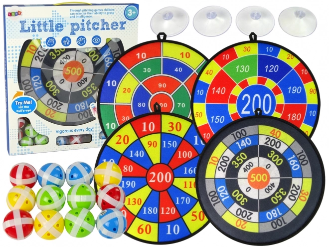 Dartscheibe Spielset mit Klettbällen