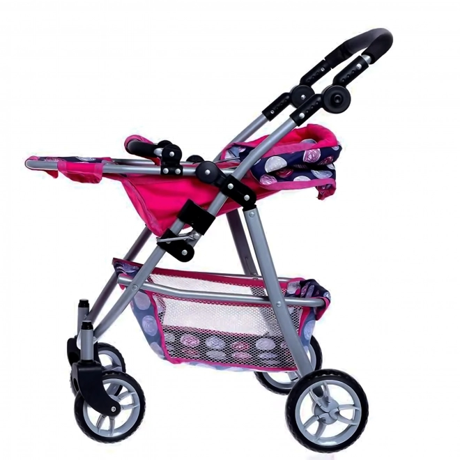 Woopie königlicher Puppenwagen mit einstellbarem Sitz und 4 Rädern