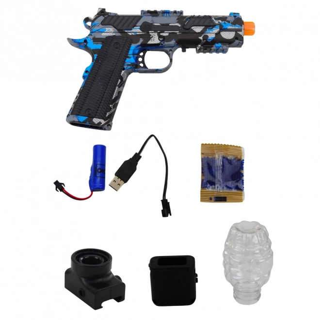 Elektrische Wasserperlenpistole Blaues Graffiti