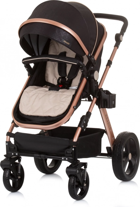 Chipolino Kinderwagen Havana 2in1 Obsidian Gold