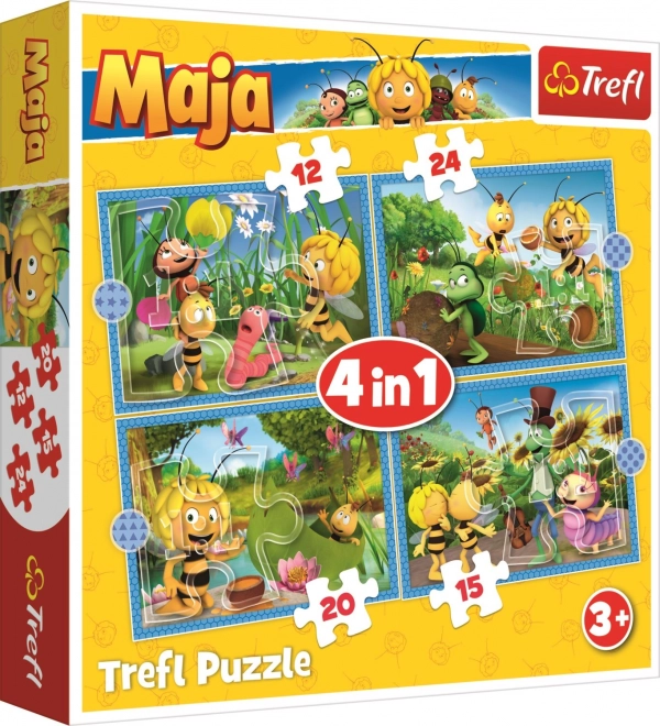 Biene Maja Abenteuer Puzzle Set 4 in 1