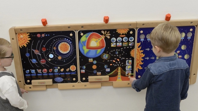 Holzbildungstafel Sonnensystem Masterkidz