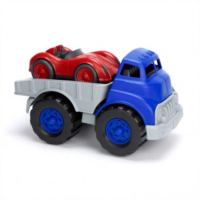 Green Toys Lastwagen mit Rennwagen